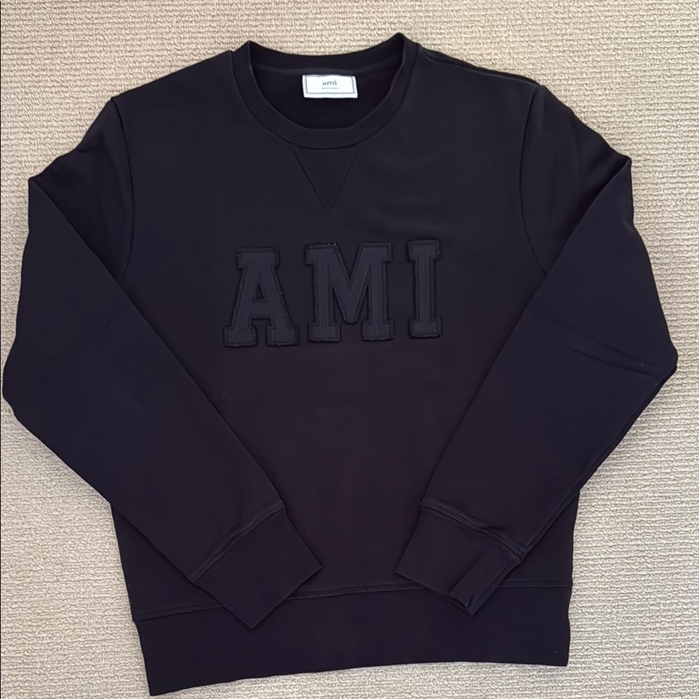 Ami Black Crewneck Sweatshirt - Size M